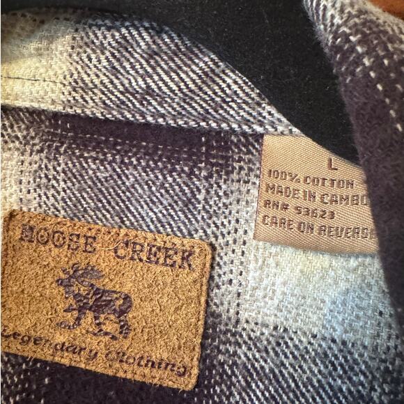 Moose Creek heavy Flannel Bundle L Western Snap and Button up 100% Cotton - Picture 6 of 14